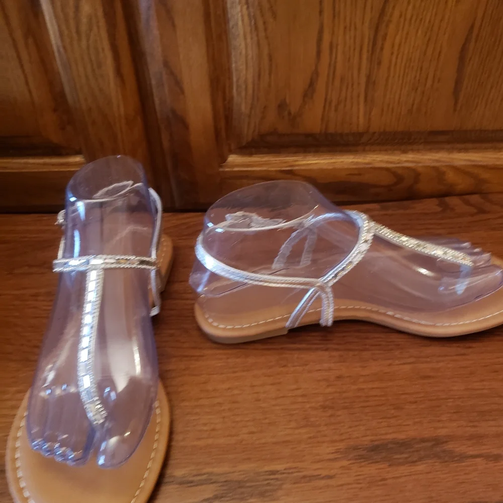 Jynx Rhinestone Sandals! NWOT! - Picture 3 of 9